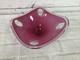 Flygsfors Coquille Glass Bowl Pink Paul Keldev Signed 1963