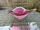Flygsfors Paul Kedelv Coquille Signed Swedish Large Glass Bowl Centerpiece