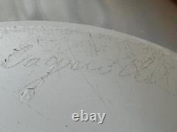 Flygsfors Paul Kedelv Coquille Signed Swedish Large Glass Bowl Centerpiece