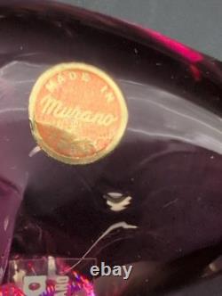 Formia Murano Art Glass San Marco Dove Bird Pink