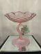 Fratelli Toso Murano Model 1154 Pink Compote with Grapes