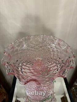 Fratelli Toso Murano Model 1154 Pink Compote with Grapes