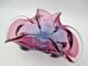 Freeform Sommerso Chribska Purple & Pink art glass bowl dish