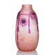French Antique Legras Signed Antique Pink Art Nouveau Floral Art Glass Vase