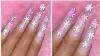 Frosted Pink Snowflake Glitter Glass Nails Modelones French Polygel Kit Review