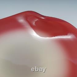 Galliano Ferro Murano Large Pink & Opalescent White Glass Bowl