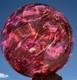 Garden ball pink 30 cm glass ball hand-blown garden decoration glass art unique
