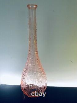 Genie Bottle Rare Pink Drip Wax No Stopper Empoli Decanter