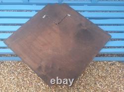 Genuine Art Deco Geometric Peach Pink Champagne Glass Etched Mirror FREE UK P&P