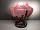 Glass Cameo Vase Art Pink