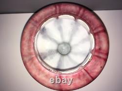 Glass Cameo Vase Art Pink