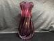 Glass Heavy Glass Vase Hot Pink Tall Flower Holder Decorative Vase Gift