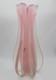 Glass Vase Murano Oball Design Bordeaux. Transparent Pink Italian RARE! Heavy
