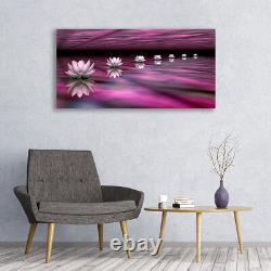Glass print Wall art 120x60 Image Picture Flowers Floral