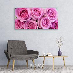 Glass print Wall art 120x60 Image Picture Roses Floral