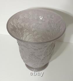 HTF Consolidated Art Glass Light Pink Finish 8 3/4 Hydrangea Vase