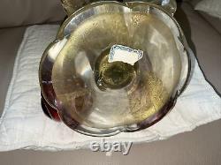 HUGE 18 ALFREDO BARBINI MURANO C1950s 2 Parrots Bird GLASS FIGURINE GOLD 6.5kg