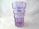 Hoffmann Moser faceted octagonal alexandrite glass vase