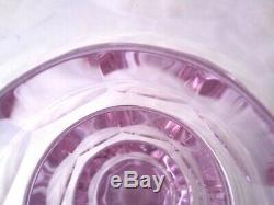 Hoffmann Moser faceted octagonal alexandrite glass vase