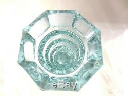 Hoffmann Moser faceted octagonal alexandrite glass vase