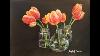 How To Paint Tulips In Glass Vases With Acrylics Step By Step Tutorial