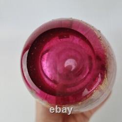 Isle Of Wight Studio Glass Vase Pink Azurene 20cm Michael Harris