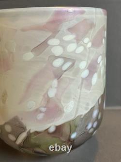 Isle of Wight Flower Garden Glass vase designed by Elizabeth & Michael Harris