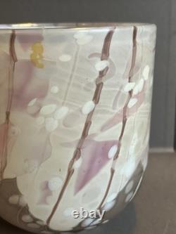 Isle of Wight Flower Garden Glass vase designed by Elizabeth & Michael Harris