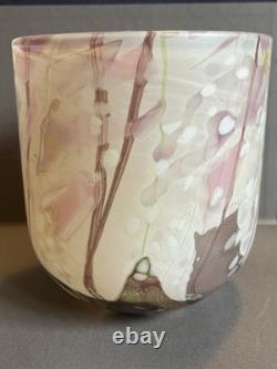 Isle of Wight Flower Garden Glass vase designed by Elizabeth & Michael Harris