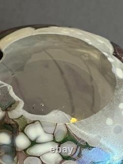 Isle of Wight Flower Garden Glass vase designed by Elizabeth & Michael Harris