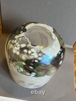 Isle of Wight Flower Garden Glass vase designed by Elizabeth & Michael Harris