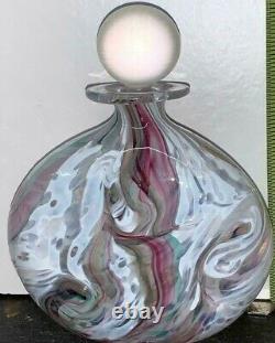Isle of Wight Glass Gemstone Opal perfume bottle