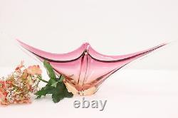 Italian Murano Blown Art Glass Vintage Pink Sculpture #48825