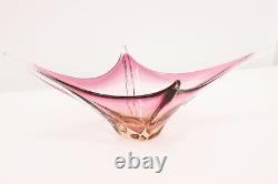 Italian Murano Blown Art Glass Vintage Pink Sculpture #48825