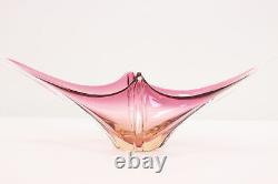 Italian Murano Blown Art Glass Vintage Pink Sculpture #48825