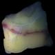 Jadeite Lime Pink Art Glass Cullet Layered Glowing Manganese Slag Glass #4GX177