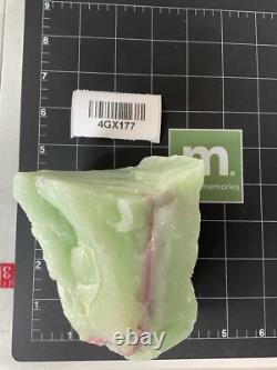 Jadeite Lime Pink Art Glass Cullet Layered Glowing Manganese Slag Glass #4GX177