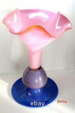 James Van Deurzen Memphis Glass Art Vase