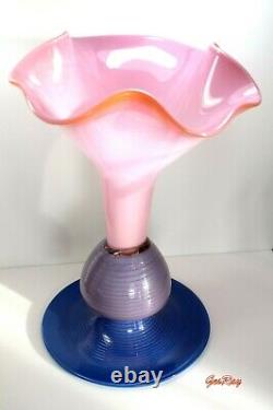 James Van Deurzen Memphis Glass Art Vase