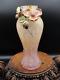Jay Strongwater OLA Enameled Pink Dogwood Art Glass Vase with Swarovski Crystals