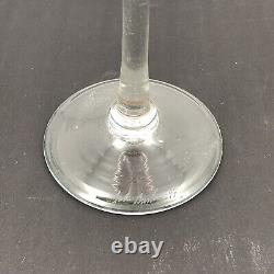 John Barlin Martini Cocktail Art Glass Pink Confetti Hand Blown Signed 7 3/4