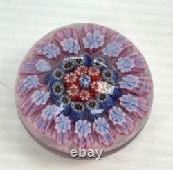 John Deacon Scotland Millefiori Art Glass Paperweight