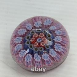 John Deacon Scotland Millefiori Art Glass Paperweight