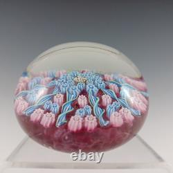 John Deacons Jay Glass Millefiori Radial Paperweight J Cane