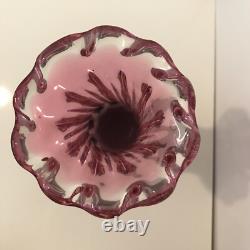 Josef Hospodka Chribska Bohemian pink art glass vase