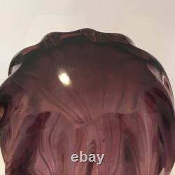 Josef Hospodka Chribska Bohemian pink art glass vase