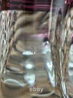 Joseph Hospodka Vintage Cribska Bowl Style 367/4/16 In Purple With Pink & White