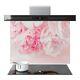 Kitchen Glass Splashback Toughened Tile ANY SIZE Pink Flower Zoom Art WxH