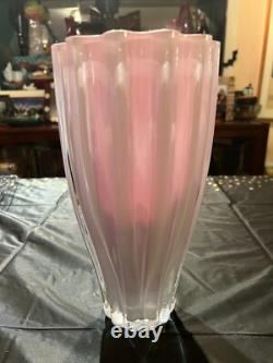Kosta Boda Hot Pink Studio Art Glass Signed & Numbered By Ann Wahlstrom