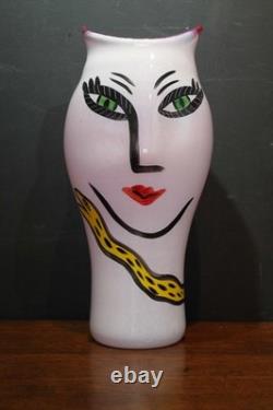 Kosta Boda Open Minds Vase by Ulrica Hydman Vallien Signed Art Glass 35 cm